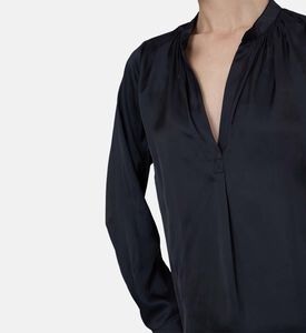 Tink Satin Tunic Blouse