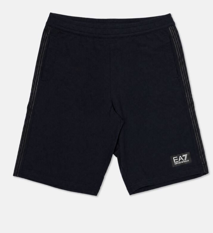 EA7 Side Stripes Logo-badge Bermuda Shorts, Packshot View