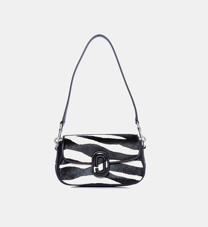 The Zebra Haircalf Clover Shoulder Bag