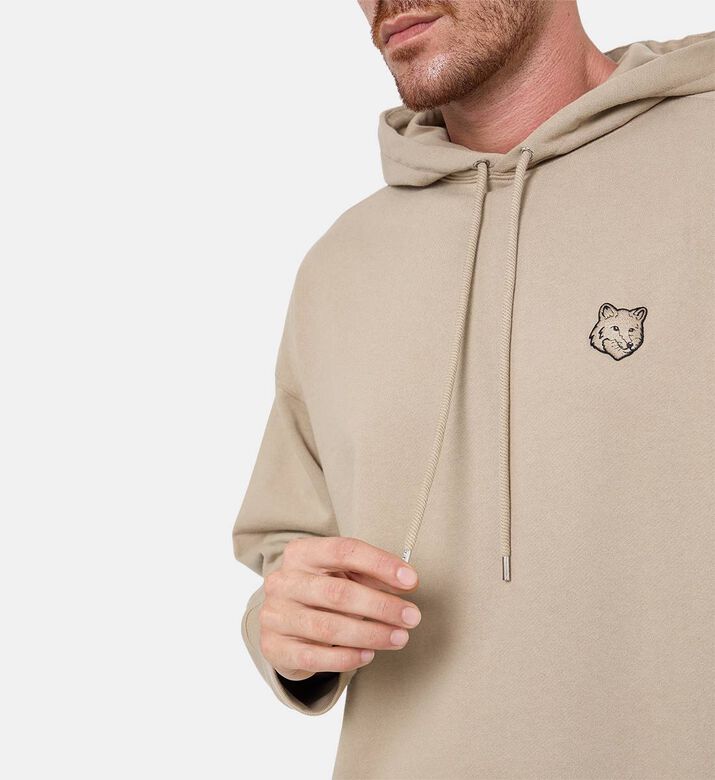 Maison Kitsune Oversized Long-sleeve Hooded Sweatshirt, Model View Maison Kitsune Oversized Long-sleeve Hooded Sweatshirt, Model View