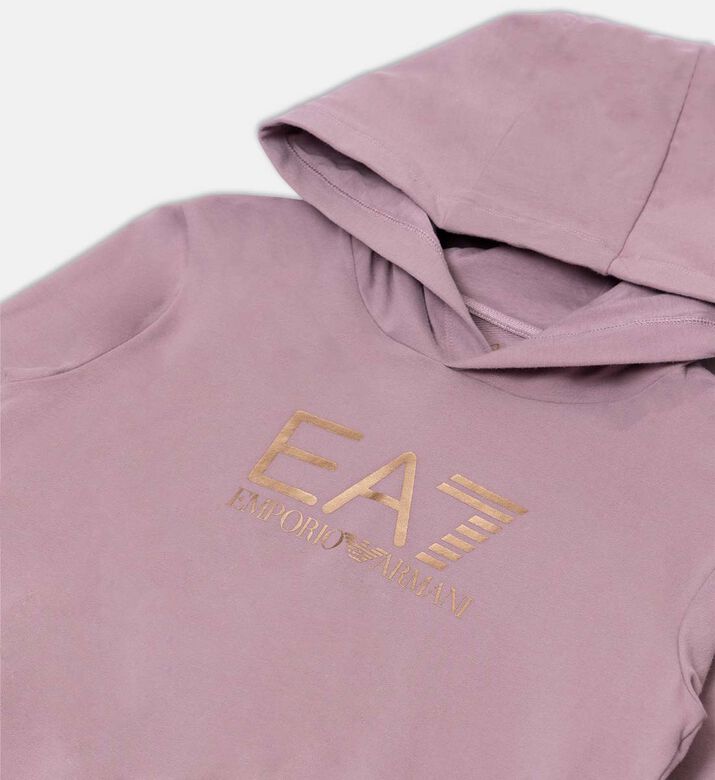 Cotton Snug-fit Hooded Sweatshirt