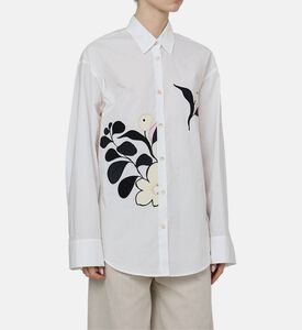 قميص مطرز بأزهار