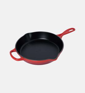 Le Creuset Deep Cast Iron Skillet, Red, 26-cm, Packshot View