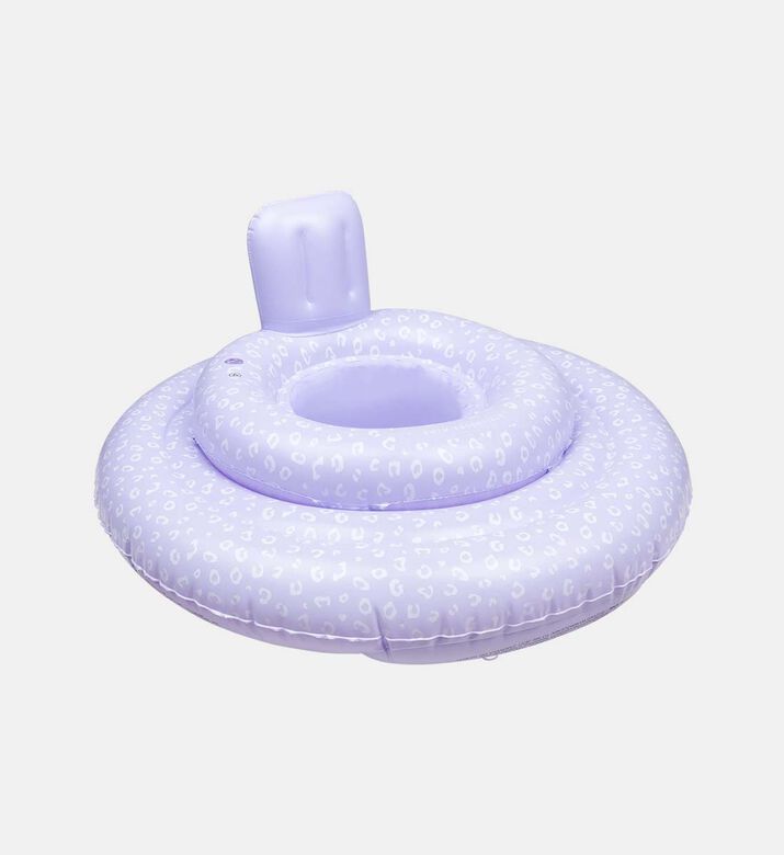 عوامة سباحة بمقعد للأطفال بنقشة جلد نمر