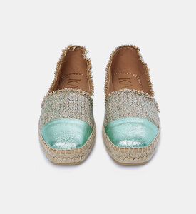 Metallic Frayed Jute Espadrilles
