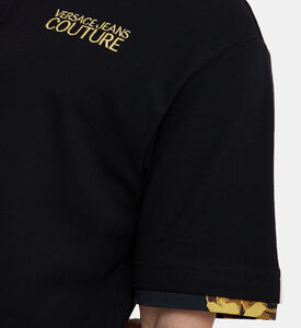 قميص بولو مطبوع بألوان مائية