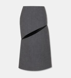 Jil Sander Skirt 131 Db, Grey, 40, Packshot View