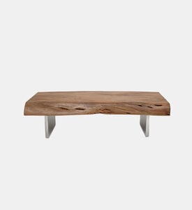 Home Deco and More Austin Acacia Wood Low Coffee Table, Packshot View