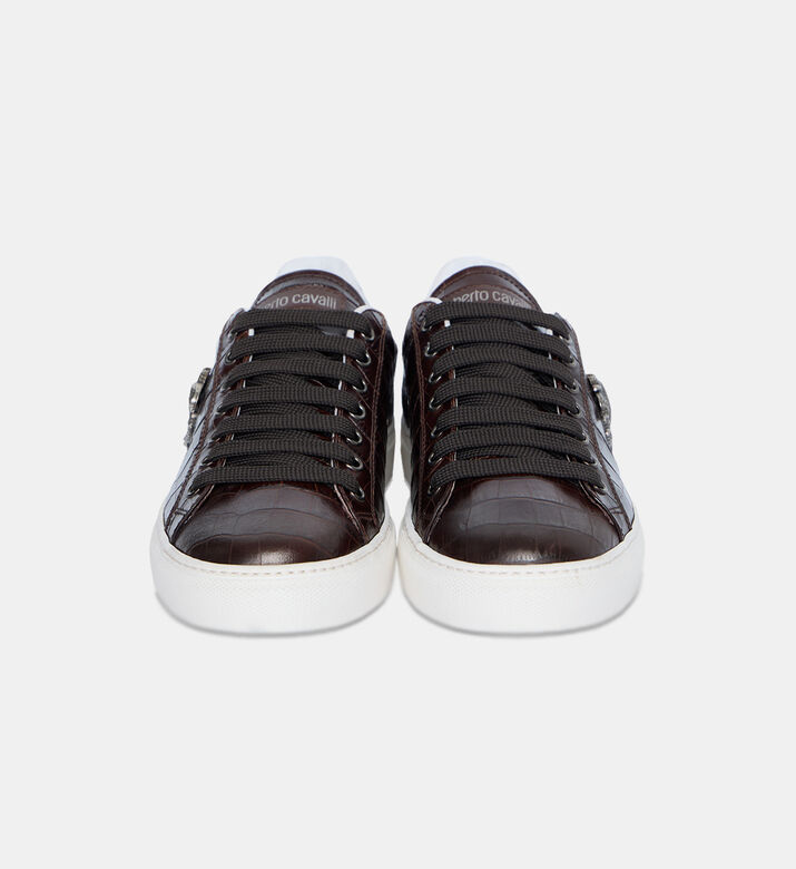 Rc Monogram Croc Leather Sneakers