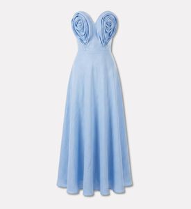 Savanna Linen Draped Sweetheart Dress, Packshot View