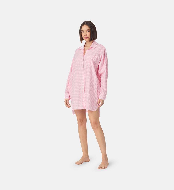 Chest Pocket Button-down Sleepshirt