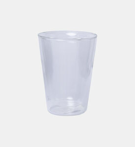 كوب لاتيه زجاجي مستدير