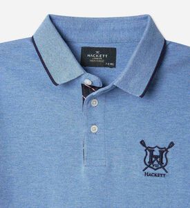 تيشيرت بولو هيريتيج بحافة متباينة