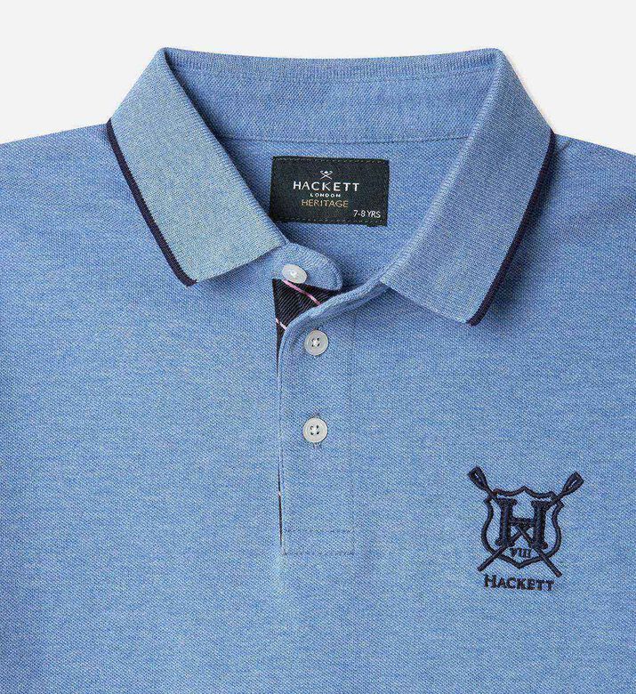 تيشيرت بولو هيريتيج بحافة متباينة تيشيرت بولو هيريتيج بحافة متباينة