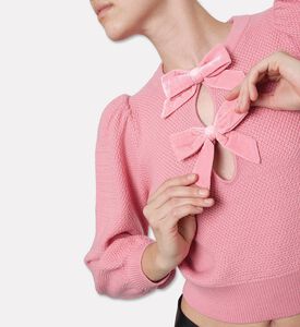 Alice and Olivia Doris Bow Keyhole Pullover, Model View