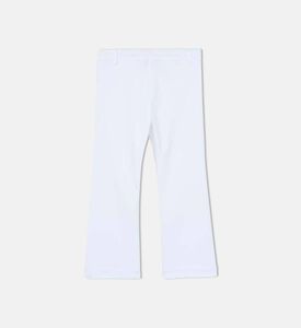 بنطال جينز بنمط واسع بخمسة جيوب للبنات