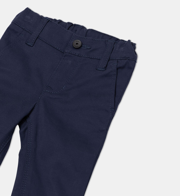 Adjustable Elastic Waistband Slim-fit Pants