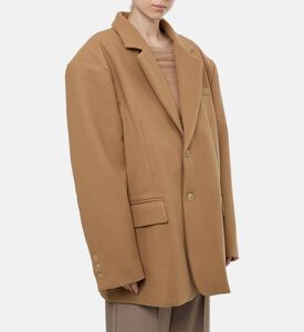 Source Unknown Button Closure Regular-fit Blazer, Light-brown, Model View