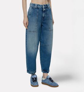 Closed Patch-pocket Cropped Jeans, Model View