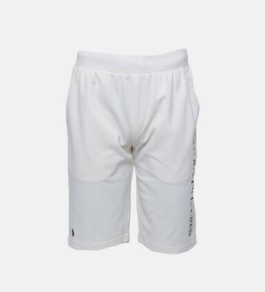 Cotton Leg Logo-print Shorts