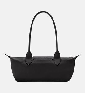 Longchamp Compact Leather Shoulder Bag, Black, Packshot View