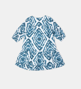 All-over Printed Ladder Tape Maxi Dress