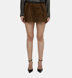 Heavy Cover Cotton Miniskirt