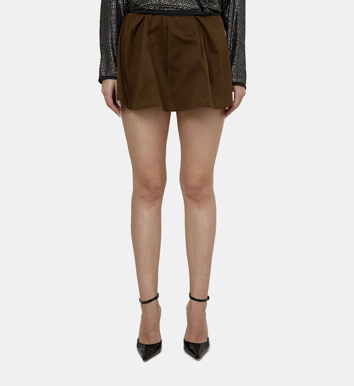 Heavy Cover Cotton Miniskirt