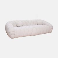 Wave-patterned 3-seater Sofa