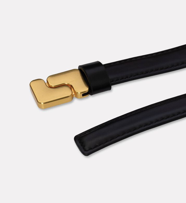 Soeur Ninon Mini Slim Belt, Black, 80, Packshot View