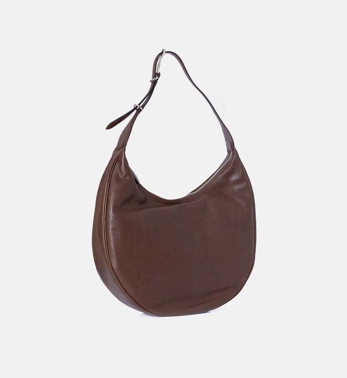 Leather Crescent-shape Bag