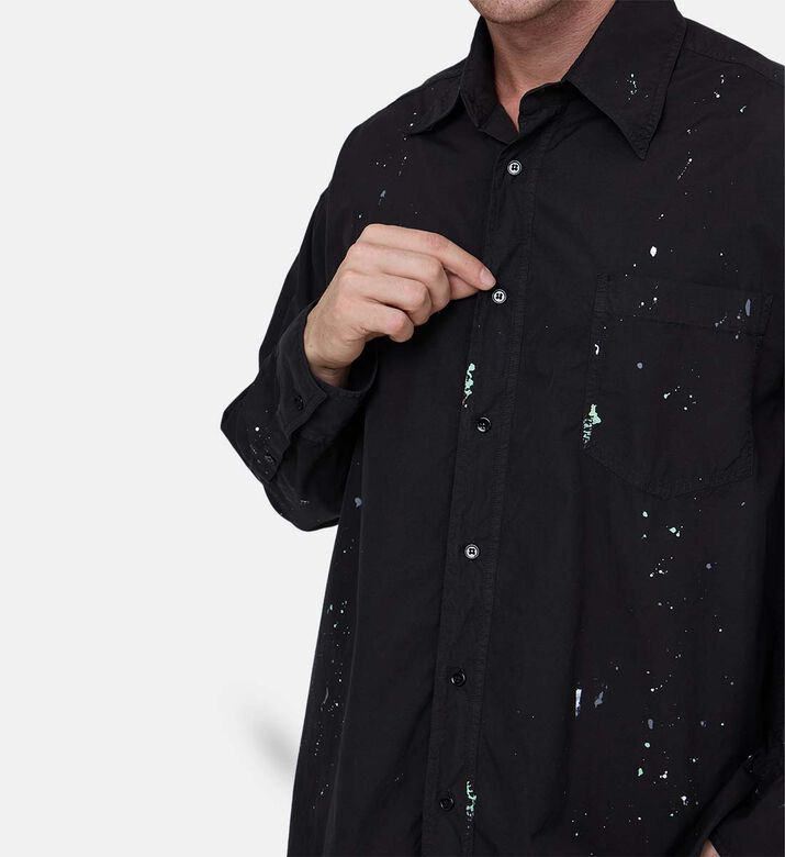 قميص قطن طويل الأكمام