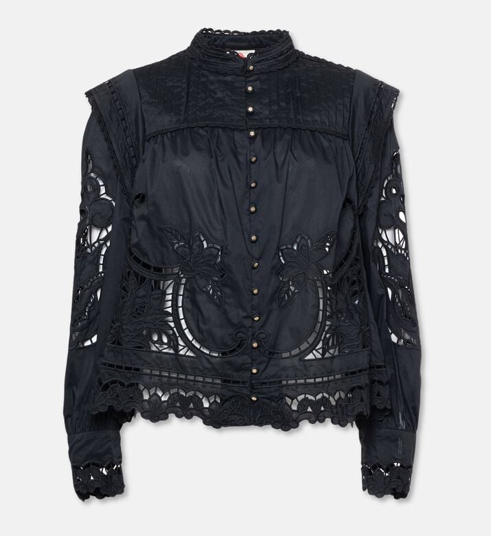 Farm Rio Richelieu-embroidery Blouse, Packshot View