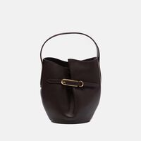 Belted Mini Buckle Bucket Bag