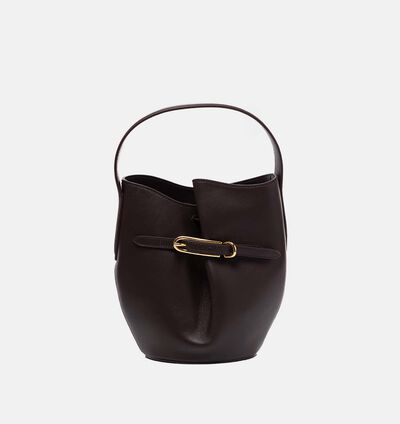 Belted Mini Buckle Bucket Bag