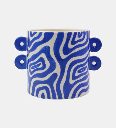 Ceramic Round Handles Planter Pot