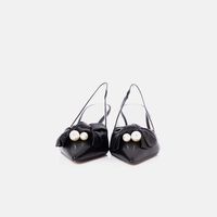 Leather Slingback Pumps