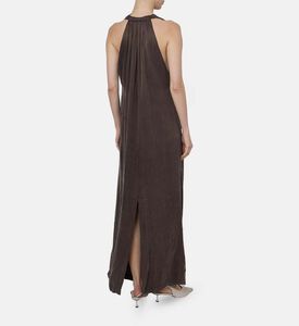 Drape Neck Sleeveless Maxi Dress