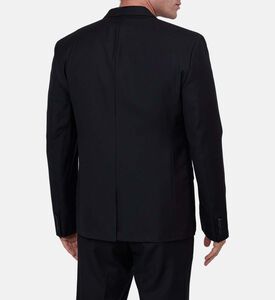 Wool Tailored-fit Single-breasted Suit Jacket