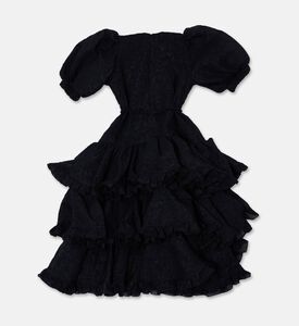 Poca and Poca Puffy Short-sleeve Layered Dress, Packshot View