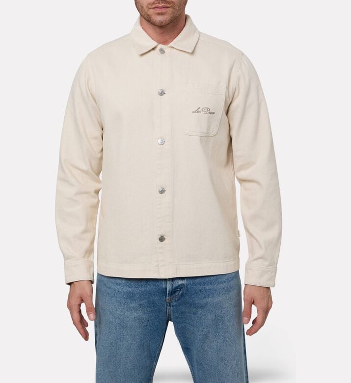 Les Deux Logo-embroidery Patch Pocket Shirt, Model View