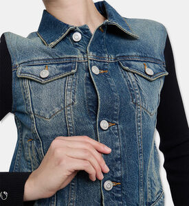 Coperni Denim Button Closure Jacket, Model View