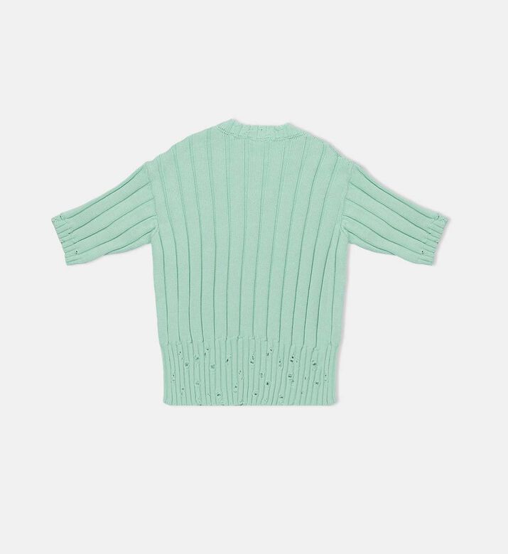 Distressed-effect Knitted T-shirt