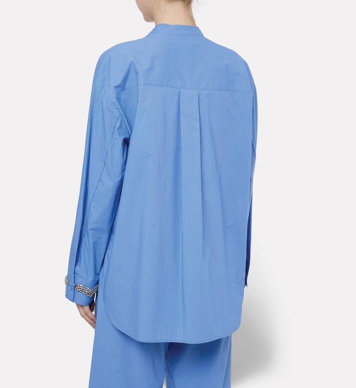 Forte-Forte Rhinestone-embellished Long-sleeve Shirt, Model View