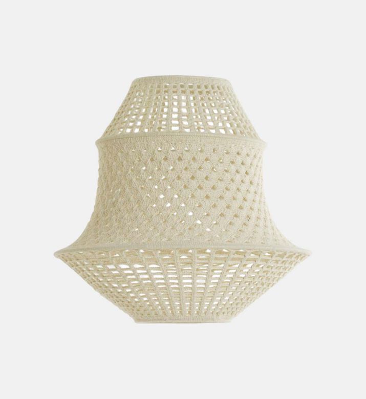 Light and Living Benira Cotton Pendant Lamp, Brown, 60x60x40-cm, Packshot View