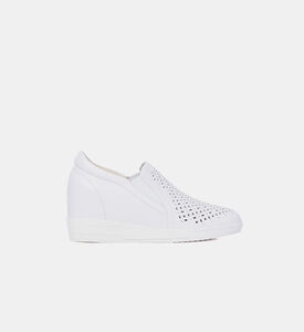 Baldinini Diamond Pattern Slip-on Sneakers, White, Eu-41, Packshot View