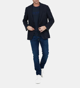 تيشيرت بأكمام قصيرة بطبعة شعار