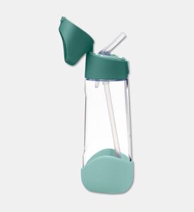 B.Box Flip-top Spout Straw Bottle, Green, Packshot View