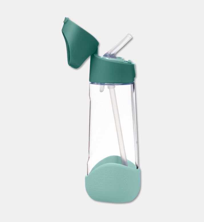 B.Box Flip-top Spout Straw Bottle, Green, Packshot View