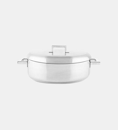 Matt Stainless Steel Fryer Pan
